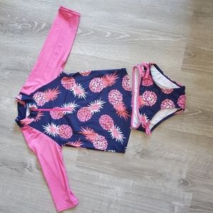 Hatley Girls 2-piece rashguard swimsuit